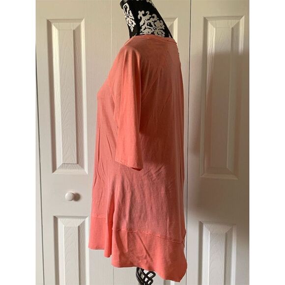Calvin‎ Klein Women's 3/4 Sleeve Coral Blouse Size XL Casual Spring - Picture 11 of 12